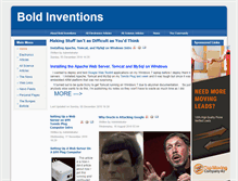 Tablet Screenshot of boldinventions.com